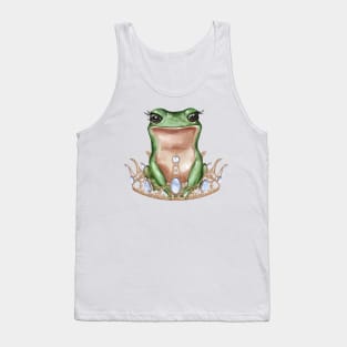 Cute frog with crown Tank Top